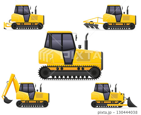 caterpillar tractor bulldozer transport equipment for repair construction and agricultural work cartoon stock vector illustration caterpillar tractor bulldozer transport equipment for repair construction and agricultural work cartoon stock vector illustration 130444038