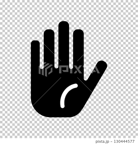 Simple hand icon illustration 130444577