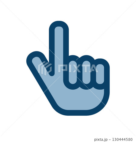 指差しマークのアイコンイラスト 130444580