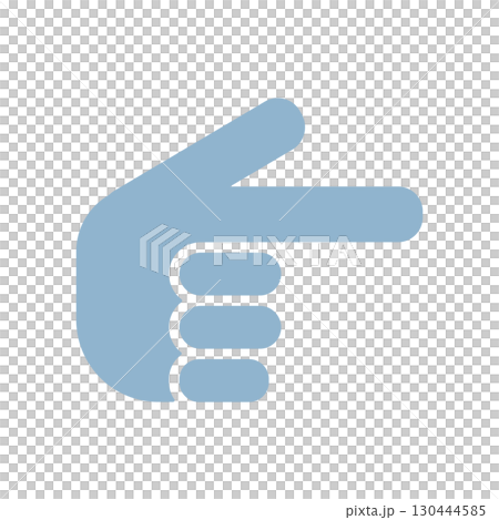 指差しマークのアイコンイラスト 130444585
