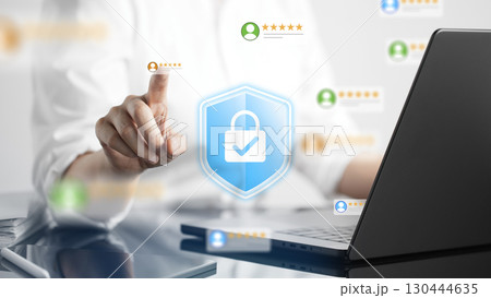 Cyber security and Data Protection Concept with User Authentication, Privacy, and Online Trust. Cyber security and Data Protection Concept with User Authentication, Privacy, and Online Trust. 130444635
