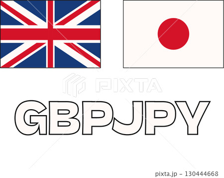 シンプルなポンド円のアイコンイラスト 130444668