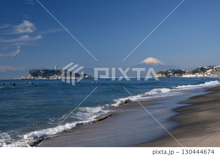 鎌倉の海岸と江ノ島 鎌倉の海岸と江ノ島 130444674