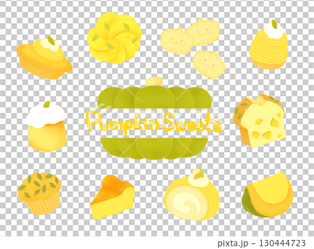 南瓜糖果插圖集 南瓜糖果插圖集 130444723