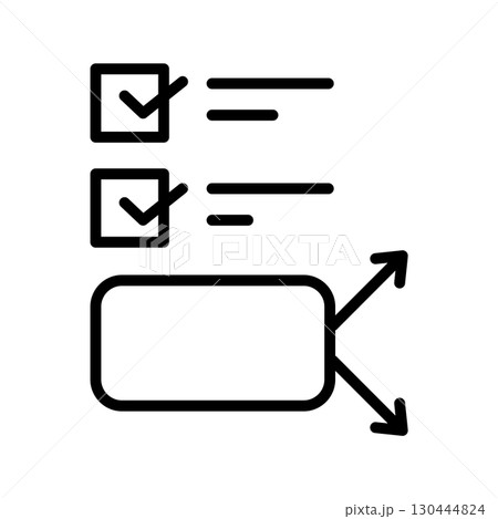 条件に応じて分岐することを表すアイコン。 130444824