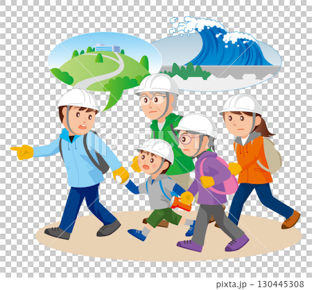 Going to a disaster evacuation shelter with your family03 130445308