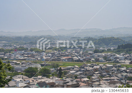 菊川市の高台から見た街並み(静岡県) 菊川市の高台から見た街並み(静岡県) 130445633