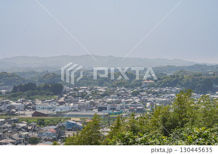 菊川市の高台から見た街並み(静岡県) 130445635