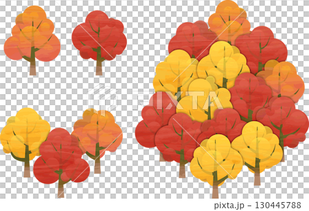 広葉樹・紅葉 130445788