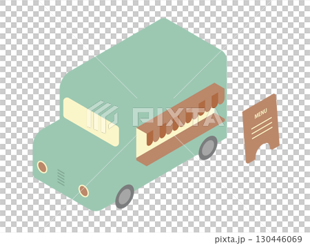 廚房推車的等距插圖(餐車、廚房車、食品車、行動餐車、小吃攤) 廚房推車的等距插圖(餐車、廚房車、食品車、行動餐車、小吃攤) 130446069