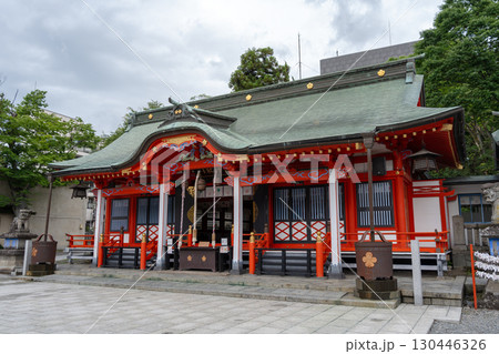Fukashi-jinja Shrine in Matsumoto with vivid colors and details 130446326
