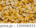 Fresh Raw Corn Kernels Macro Top View Texture 130446433