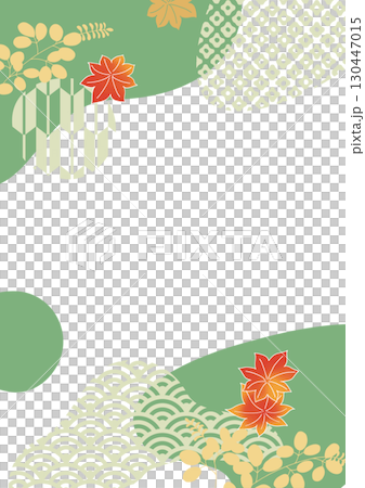 秋の和モダンフレーム 130447015