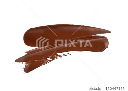 colorful brush strokes oil paint isolated on white background, clipping path colorful brush strokes oil paint isolated on white background, clipping path 130447133