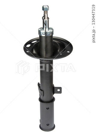 car shock absorber isolated on white background 130447319