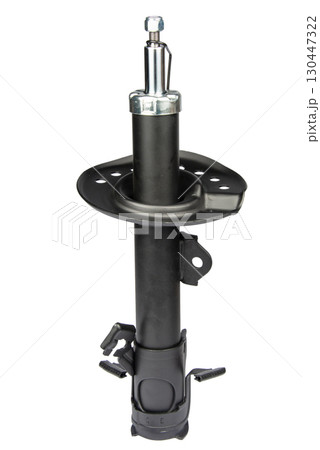 car shock absorber isolated on white background 130447322