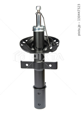 car shock absorber isolated on white background 130447323