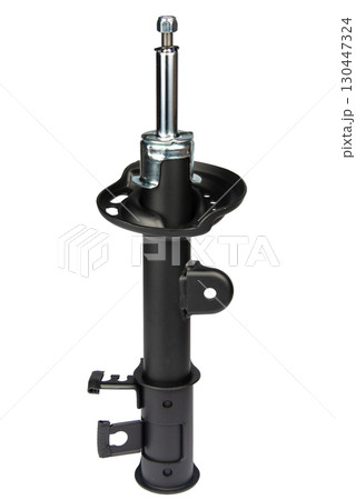 car shock absorber isolated on white background 130447324