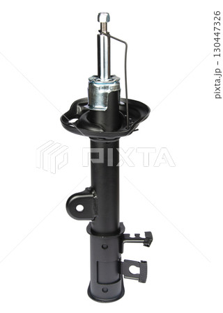 car shock absorber isolated on white background car shock absorber isolated on white background 130447326