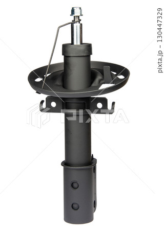 car shock absorber isolated on white background 130447329