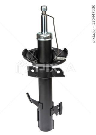 car shock absorber isolated on white background 130447330