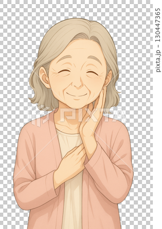 安心する女性のイラスト素材 [130447365] - PIXTA
