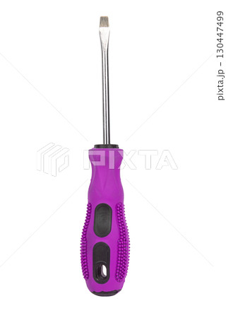 Screwdriver on a white isolated background Screwdriver on a white isolated background 130447499