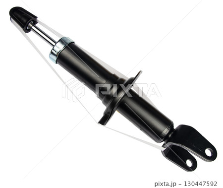 car shock absorber isolated on white background 130447592