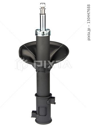 car shock absorber isolated on white background 130447688