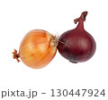 Onions isolated on white background. 130447924