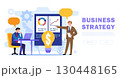 Business Presentation with Charts Background 130448165