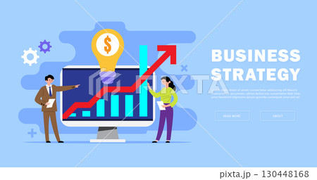 Business Presentation with Charts Background Business Presentation with Charts Background 130448168