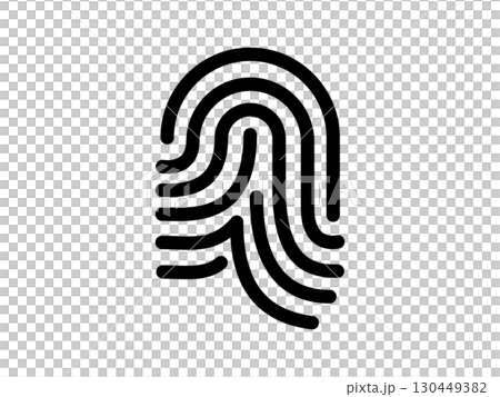 Fingerprint icon monotone 130449382
