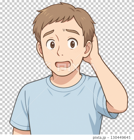 A worried man 130449645