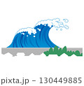 地震による津波避難01 130449885