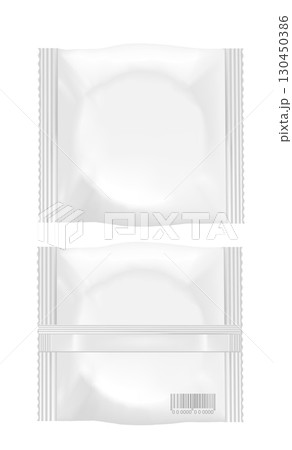 White packaging for round cookies and biscuit 130450386