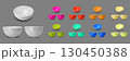Color plastic rice and noodle bowl 130450388