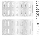 Realistic 3d blister pills. 130450390