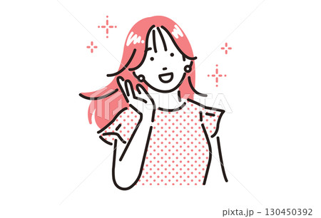 人物 きれいな髪の女性 人物 きれいな髪の女性 130450392