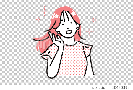 人物 きれいな髪の女性 人物 きれいな髪の女性 130450392