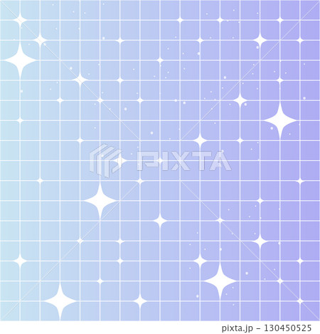 Groovy fantasy bright gradient background y2k retro blue and pink pastel galaxy aesthetic. Pop unicorn bg with stars, trendy checkered ornament. 130450525