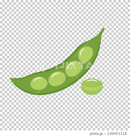 綠色毛豆的簡單圖解 130451118