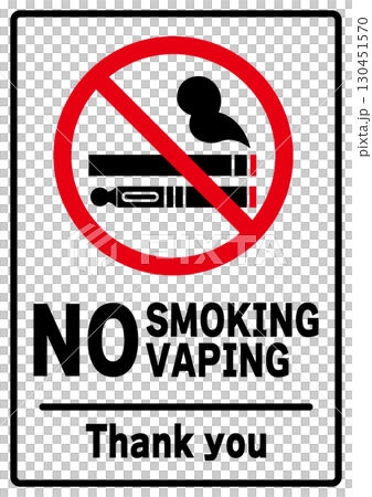 Stylish no smoking poster 130451570
