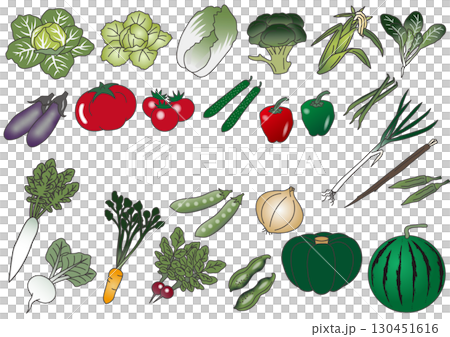 vegetable set 130451616