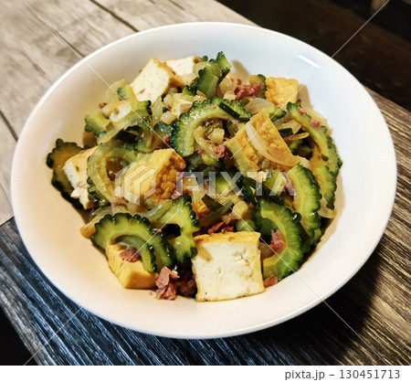 沖縄料理_ゴーヤーチャンプル2 沖縄料理_ゴーヤーチャンプル2 130451713