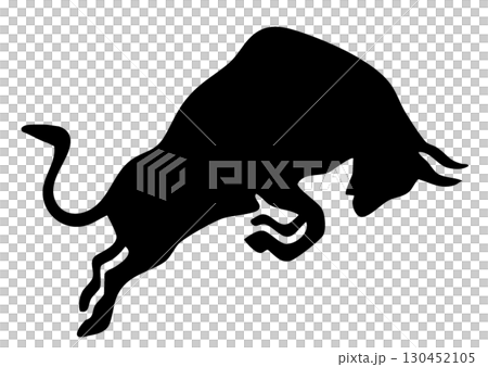 Bullfighting silhouette Bullfighting silhouette 130452105