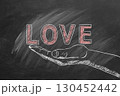 Love. Chalk drawn illustration 130452442
