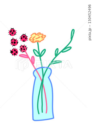 てんとう虫フラワー 130452496