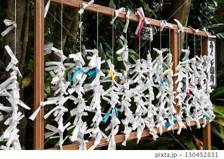 結ばれたおみくじ 130452831