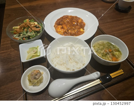 中華料理　エビチリ定食 130452997